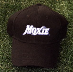 Black Moxie Cap with Blue Outline Logo