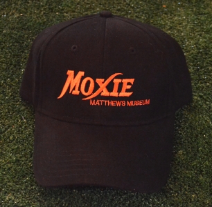 Black Moxie Cap with Solid Orange Logo/Tagline